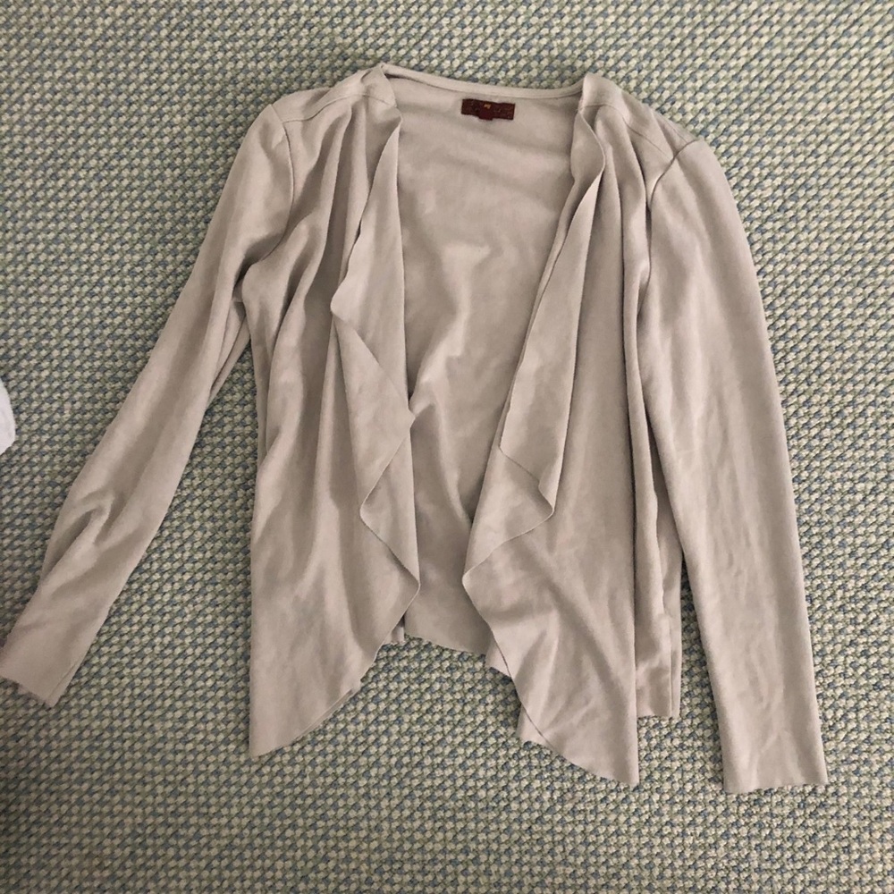 Suede cardigan